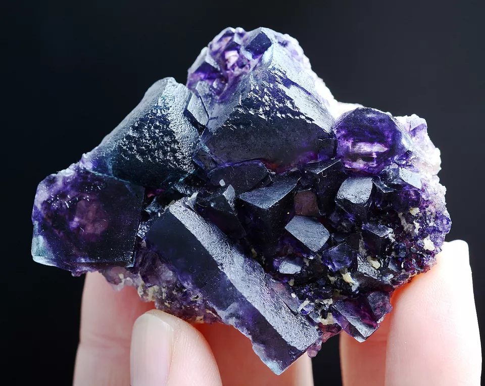 52g Natural Devil's Eye Purple FLUORITE Mineral Specimen/Inner Mongolia  China