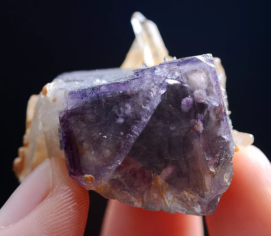 27.0gNatural Complete Purple Fluorite Crystal Mineral Specimen/ YaogangxianChina