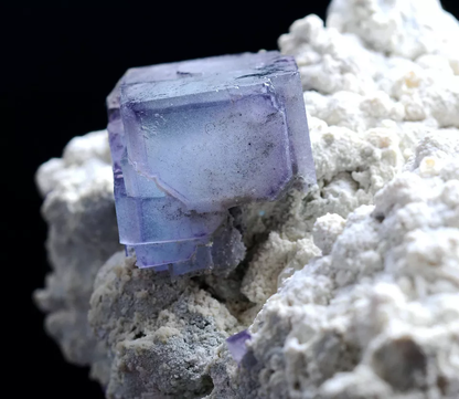 124g Natural Phantom Purple Cube Fluorite Mineral Specimen/ Yaogangxian  China