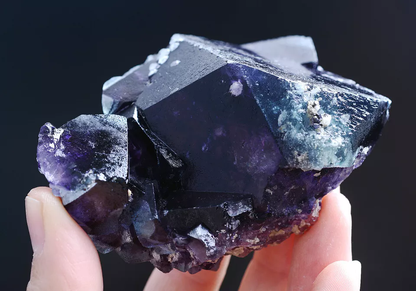 229g Natural Devil's Eye Purple FLUORITE Mineral Specimen/Inner Mongolia  China