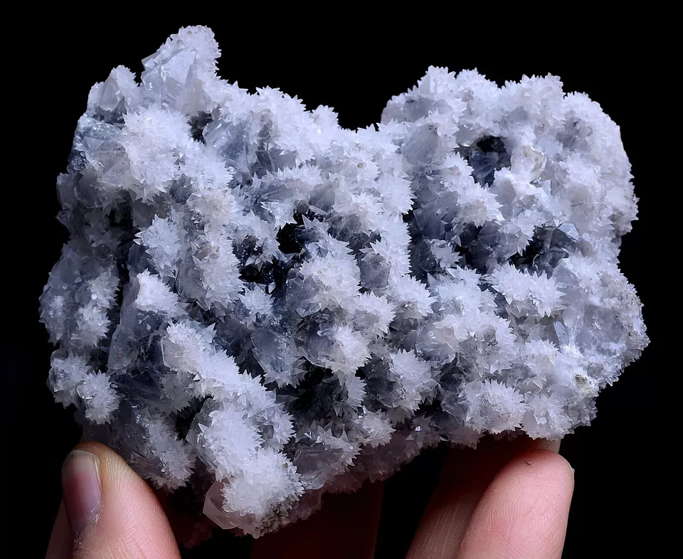 161g Natural Transparent Rare Species “snow” Crystal Cluster Mineral Specimen