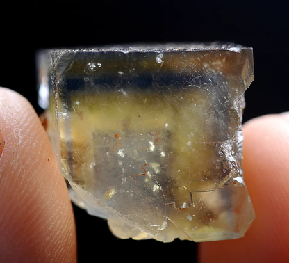 9.60g Natural New Variety Yellow Blue FLUORITE Mineral Specimen/China Beijing