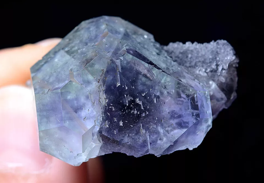 20.54g China / Newly DISCOVERED RARE PURPLE FLUORITE CRYSTAL MINERAL SPECIMEN