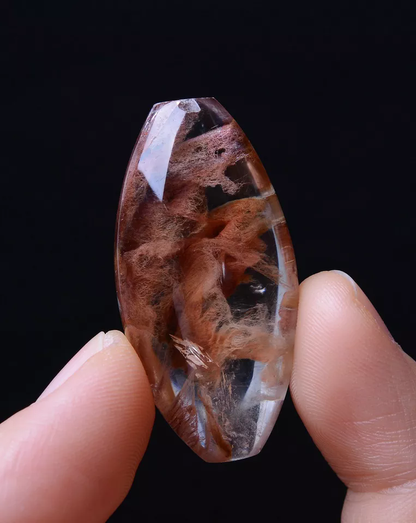 66.65ct Natural Rare Phantom Rabbit Hair Rutilated Quartz Crystal Cure Pendant