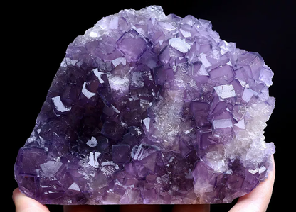 580g Natural Phantom Window Purple Fluorite CRYSTAL CLUSTER Mineral Specimen