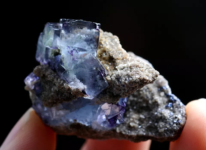 20g Natural Phantom Window Purple Fluorite Mineral Specimen/ Yaogangxian  China