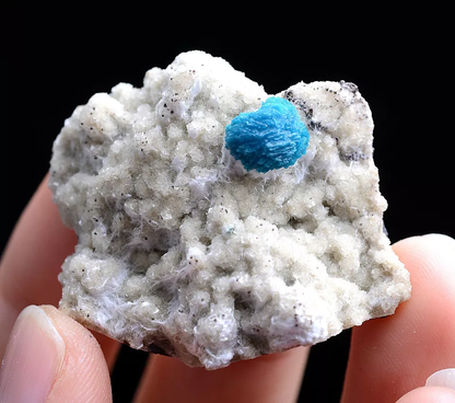 18.0g Natural CAVANSITE & ZEOLITE Crystal Symbiotic Mineral Specimen/ India