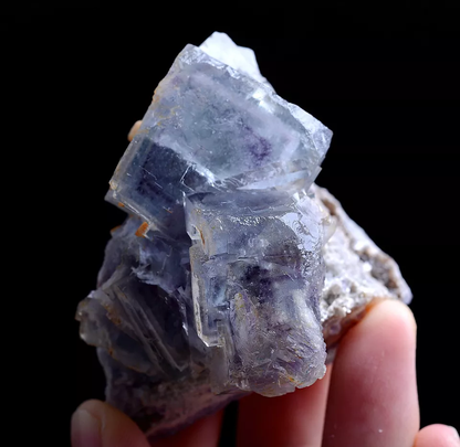 138g Natural Phantom Window Purple Fluorite Mineral Specimen/ Yaogangxian China