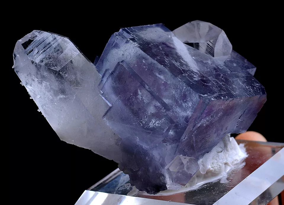 123g Natural Rare Purple Fluorite Crystal Mineral Specimen/Yaogangxian China