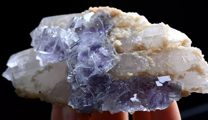 149g Natura Clear Purple FLUORITE  CRYSTAL Mineral Specimen/Yaogangxian China