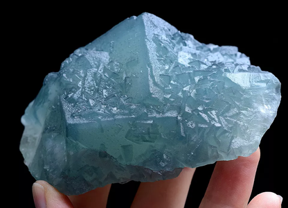 356g Natural Phantom Window Green Cubic Fluorite CLUSTER Mineral Specimen