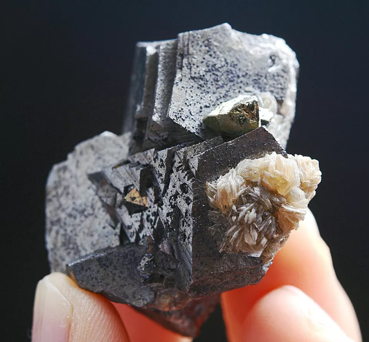 51g Natural Arsenopyrite Dolomite & Pyrite Mineral Specimen/Yaogangxian China