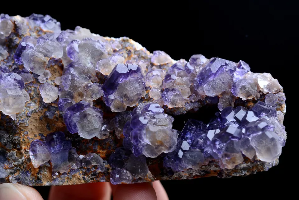 149g Natural Rare Purple Fluorite CRYSTAL CLUSTER Mineral Specimen/China