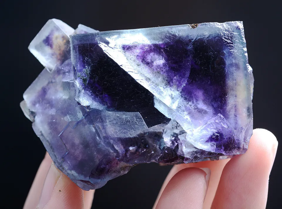 115g Natural Devil's Eye Purple FLUORITE Mineral Specimen/Inner Mongolia  China