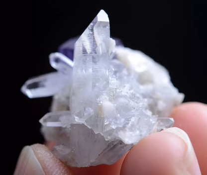 7.3g Natural window Purple FLUORITE Crystal Mineral Specimen/Yaogangxian  China