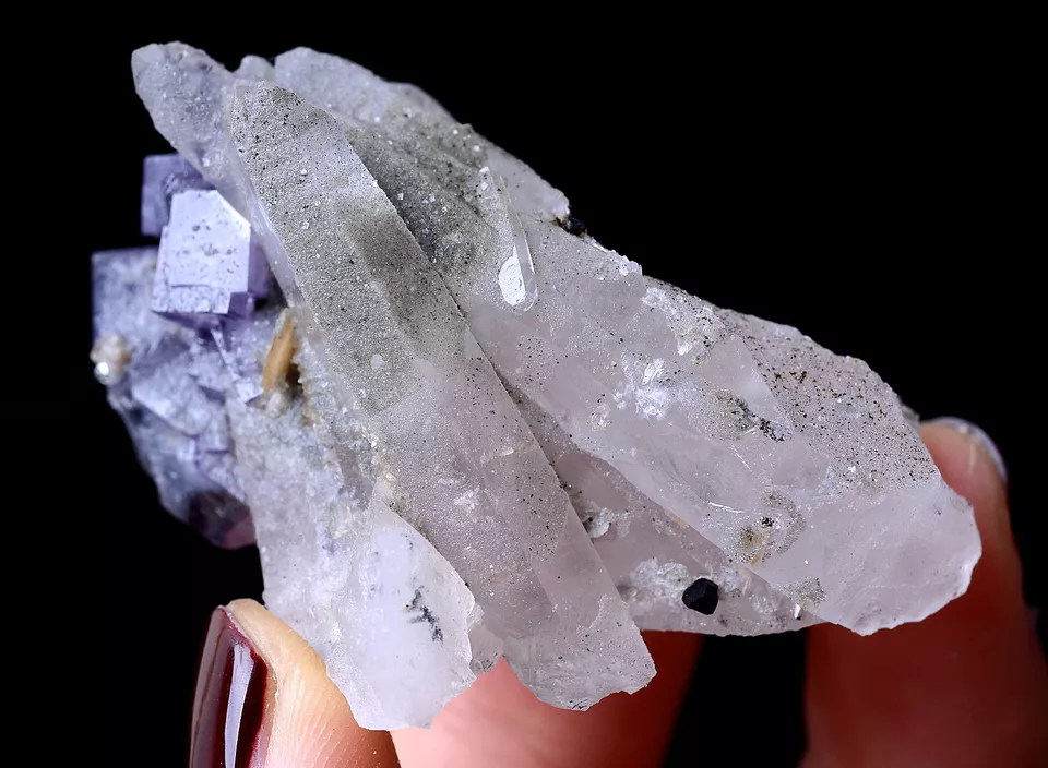 53.25g NEWLY DISCOVERED PURPLE FLUORITE & CRYSTAL SYMBIOTIC MINERAL SAMPLES