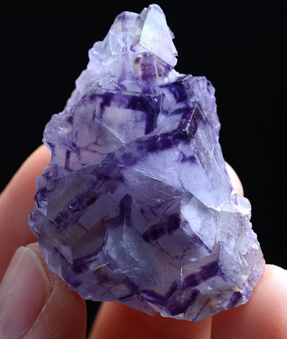 18g Natural Phantom Window Purple FLUORITE Mineral Specimen/Yaogangxian China