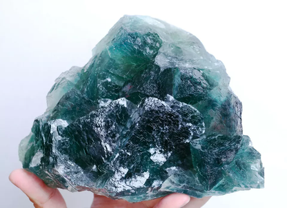 2627g Natural Phantom Window Green Cubic Fluorite CLUSTER Mineral  Specimen