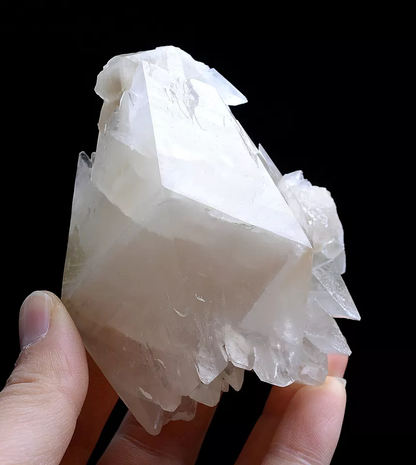 212.0g Natural Complete White Calcite “Angel Wings” Crystal Mineral Specimen