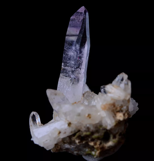 5.45g NATURAL Amethyst Quartz Skeletal Crystal Point Mineral Specimen/Mexico