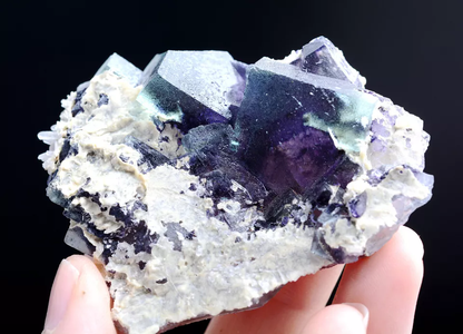 76g Natural Devil's Eye Purple FLUORITE Mineral Specimen/Inner Mongolia  China