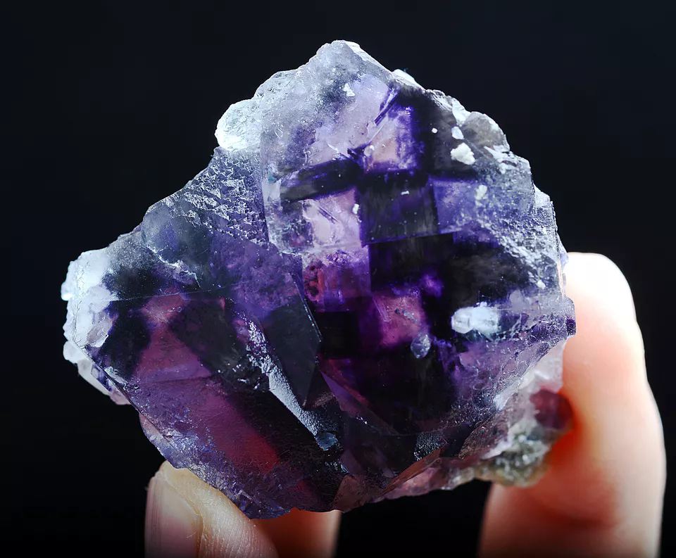 57g Natural Devil's Eye Purple FLUORITE Mineral Specimen/Inner Mongolia  China