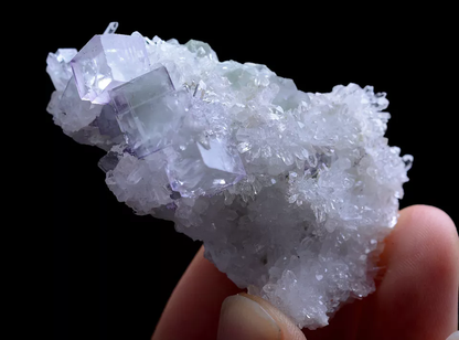 39g Natural Clear Purple Green FLUORITE Crystal Mineral Specimen/China