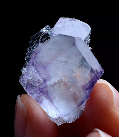 13g Natural Phantom Purple Fluorite Mineral Specimen / Yaogangxian  China