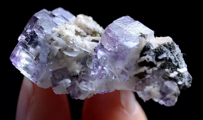 14.1g Natural Purple Fluorite & Calcite Mineral Specimen/Yaogangxian/ China