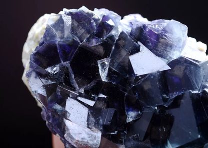 136g Natural Cross Devil's eye Purple FLUORITE Mineral Specimen/Inner  Mongolia