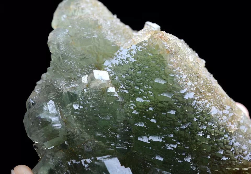 179g Natural Rare Echelon Cube Green Fluorite Mineral Specimen/China