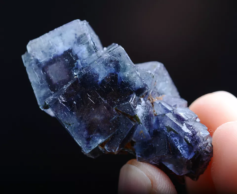 16gNatural Phantom Window Purple FLUORITE Mineral Specimen/Inner Mongolia China