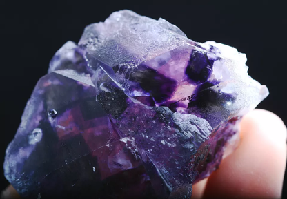 57g Natural Devil's Eye Purple FLUORITE Mineral Specimen/Inner Mongolia  China