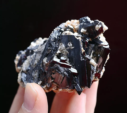 163g Natura Wolframite & Dolomite & Calcite Mineral Specimen/Yaogangxian China