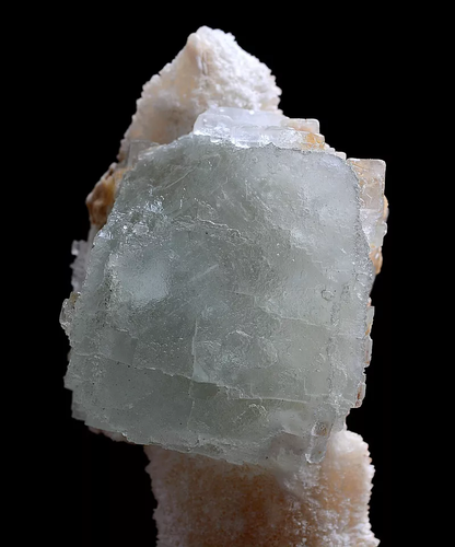 200g Natural Green Fluorite & Calcite  Mineral Specimen/Yaogangxian China