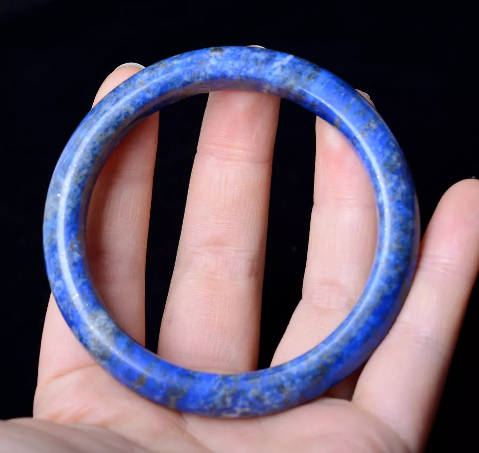 Beautiful Natural Lazurite Gemstone Healing Woman Bangle Inner Diameter  59.8mm