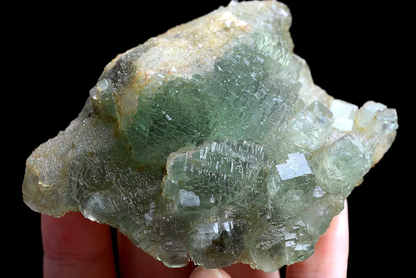 179g Natural Rare Echelon Cube Green Fluorite Mineral Specimen/China