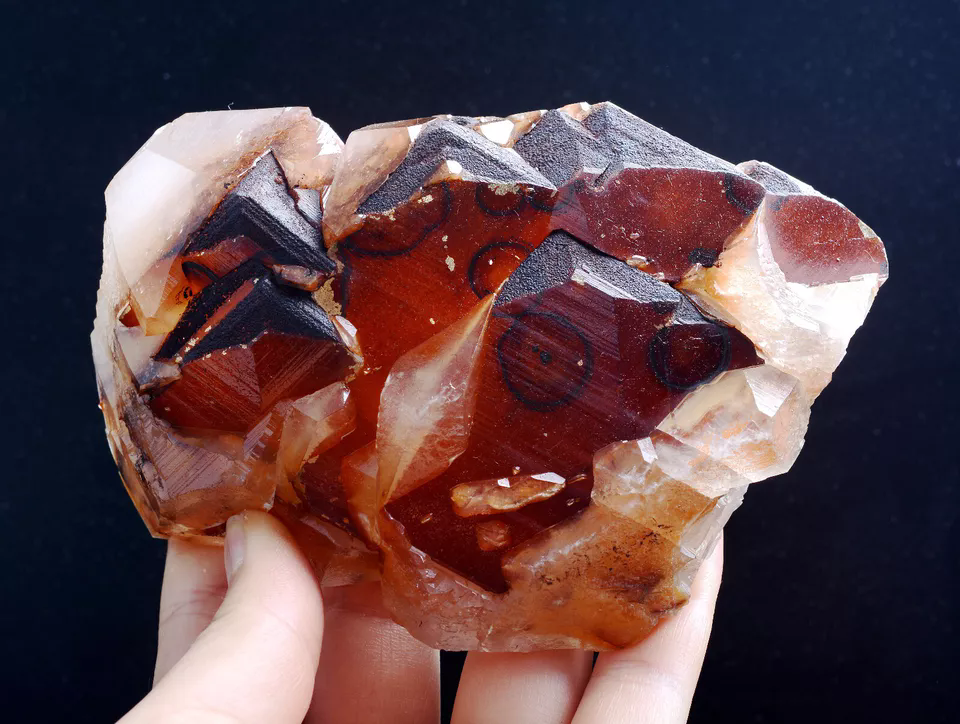 391g Beautiful Natural Rare Red "Benz" Calcite Mineral Specimen / China