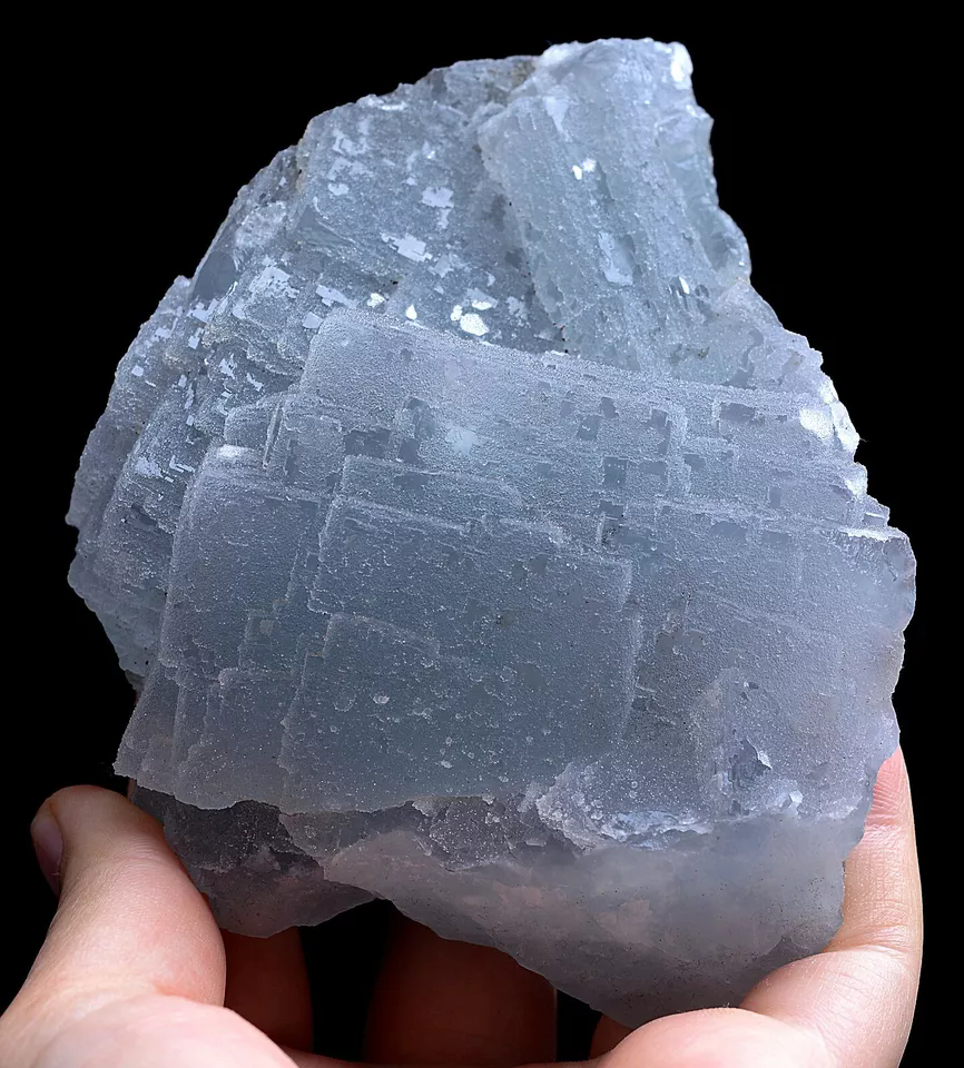 Natural Transparent Fluorite CRYSTAL CLUSTER Mineral Specimen  683.g