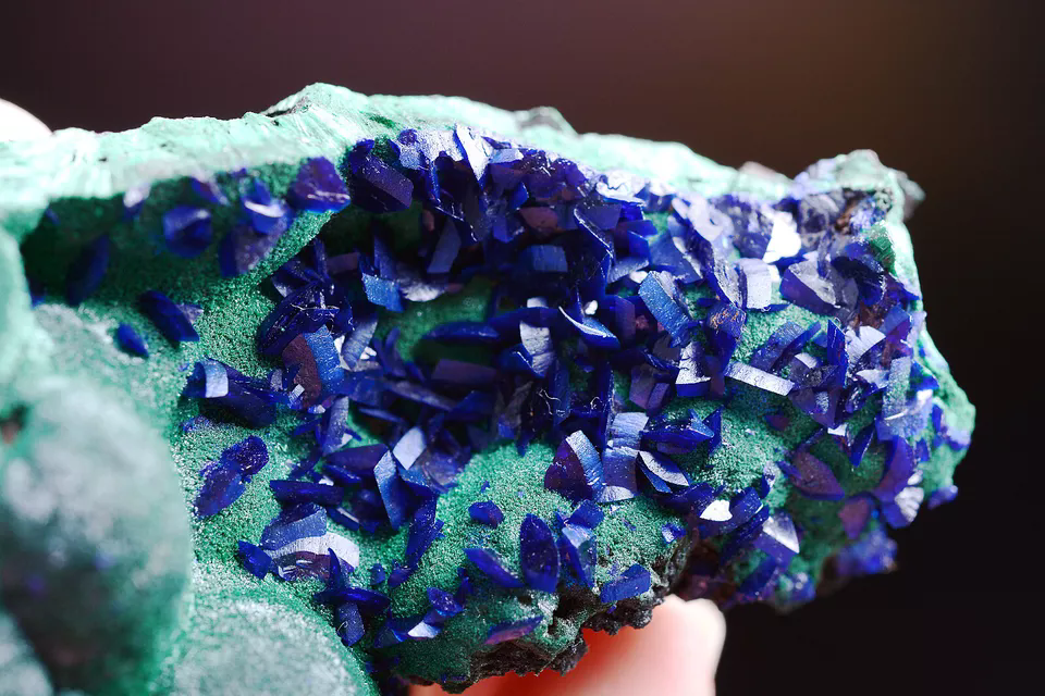 67g Natural Beautiful Azurite & Malachite symbiosis Mineral Specimen/China