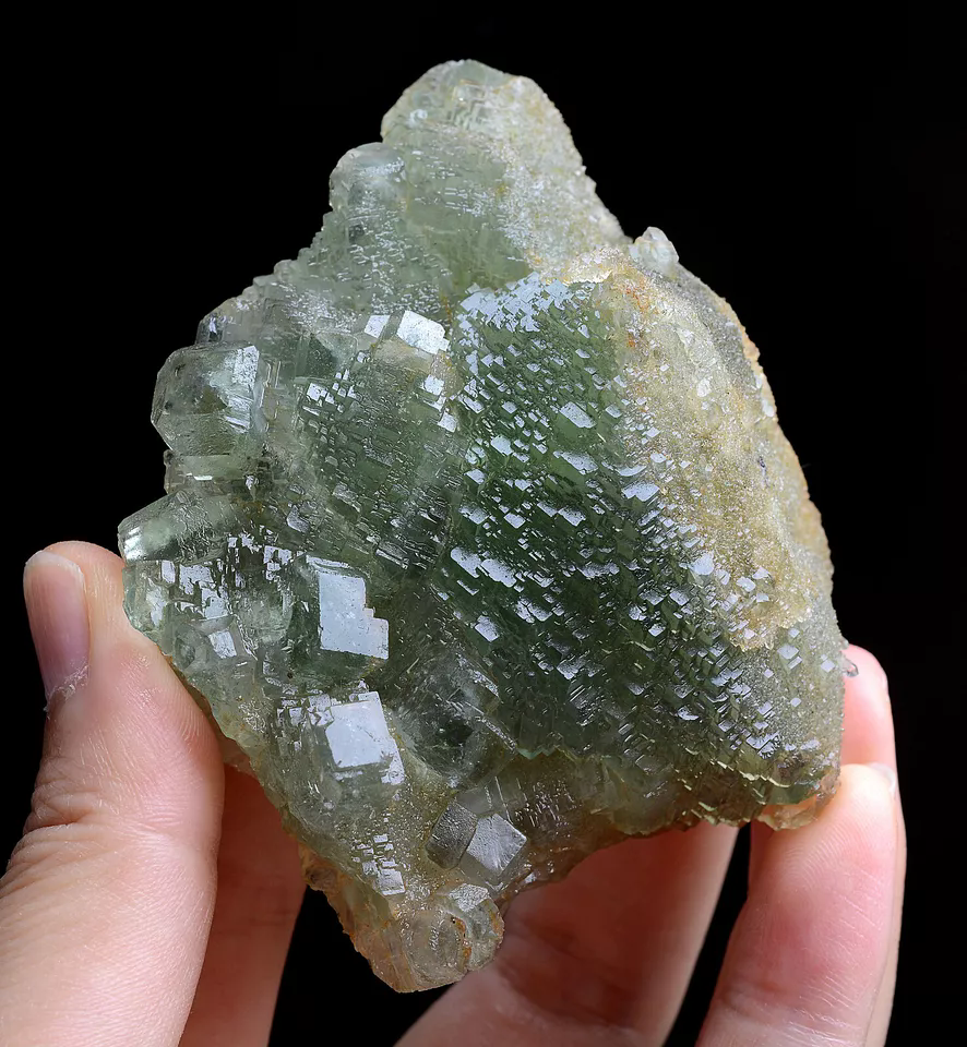 179g Natural Rare Echelon Cube Green Fluorite Mineral Specimen/China