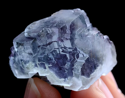 14g Natural Clear Phantom Window Purple Fluorite Mineral Specimen/ Yaogangxian