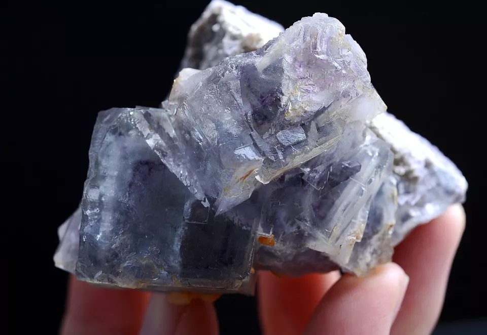 138g Natural Phantom Window Purple Fluorite Mineral Specimen/ Yaogangxian China