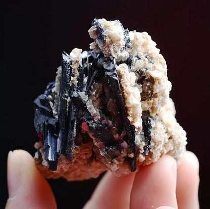 163g Natura Wolframite & Dolomite & Calcite Mineral Specimen/Yaogangxian China