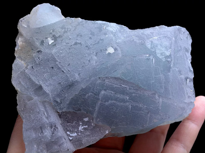 729.g Natural Transparent Fluorite CRYSTAL CLUSTER Mineral Specimen