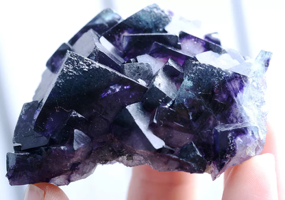 81g Natural Devil's Eye Purple FLUORITE Mineral Specimen/Inner Mongolia China