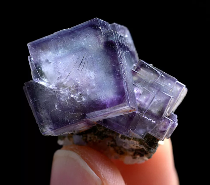 15g Natural Phantom Window Purple Fluorite Mineral Specimen/ Yaogangxian  China