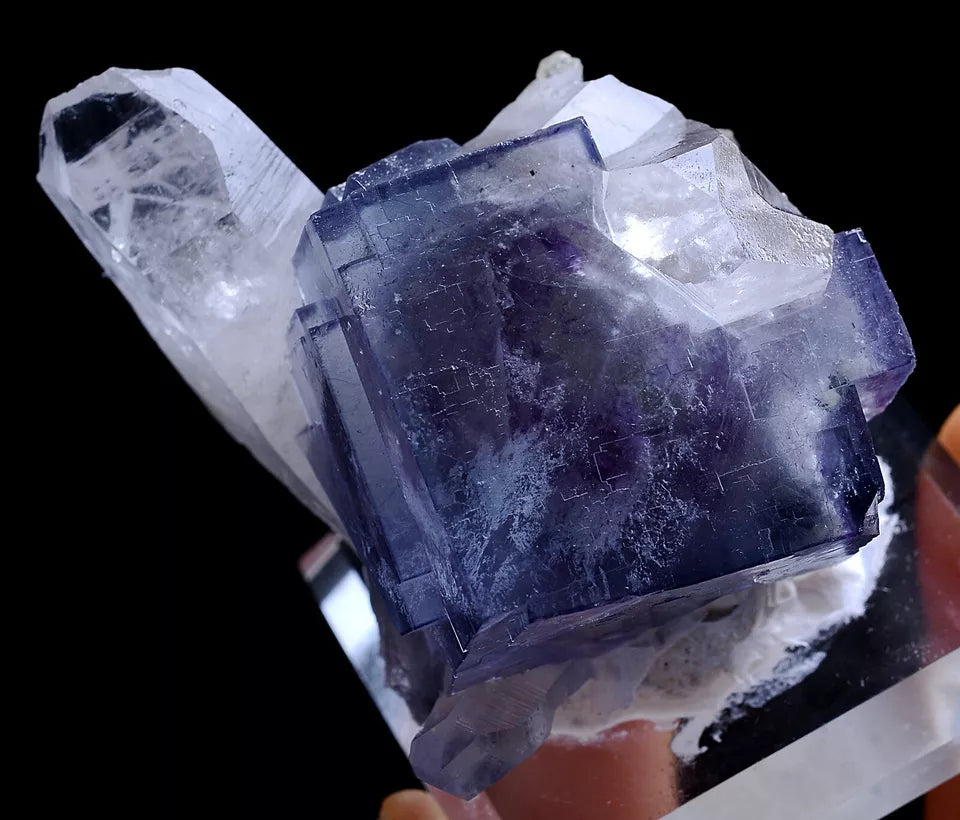 123g Natural Rare Purple Fluorite Crystal Mineral Specimen/Yaogangxian China