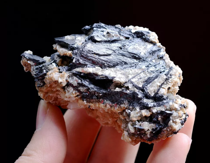 163g Natura Wolframite & Dolomite & Calcite Mineral Specimen/Yaogangxian China