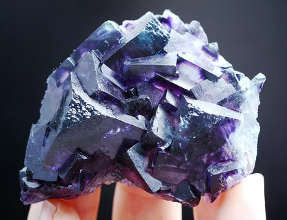 81g Natural Devil's Eye Purple FLUORITE Mineral Specimen/Inner Mongolia China